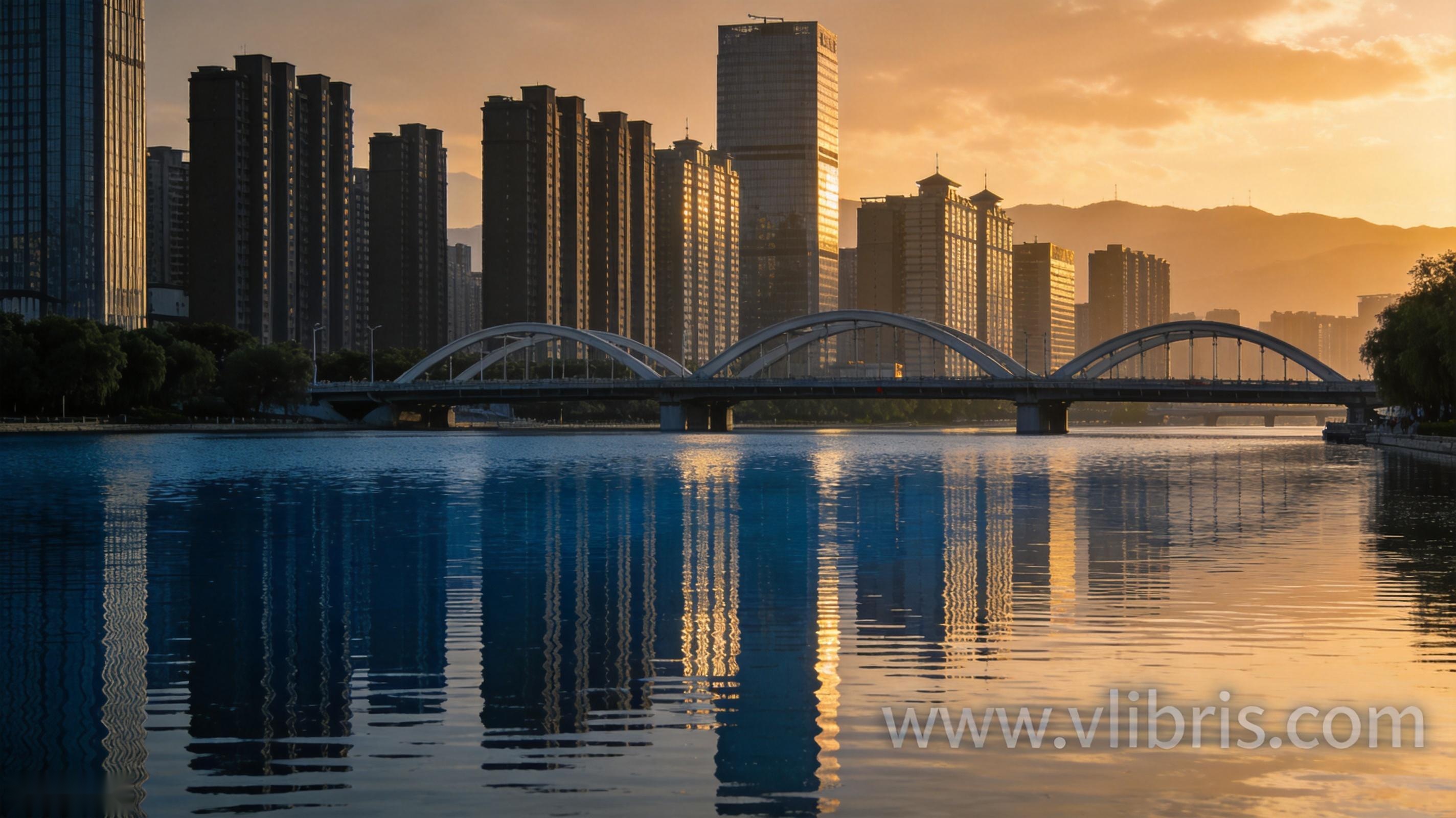 太原汾河两岸城市风光，悦海科技智能安防系统服务
